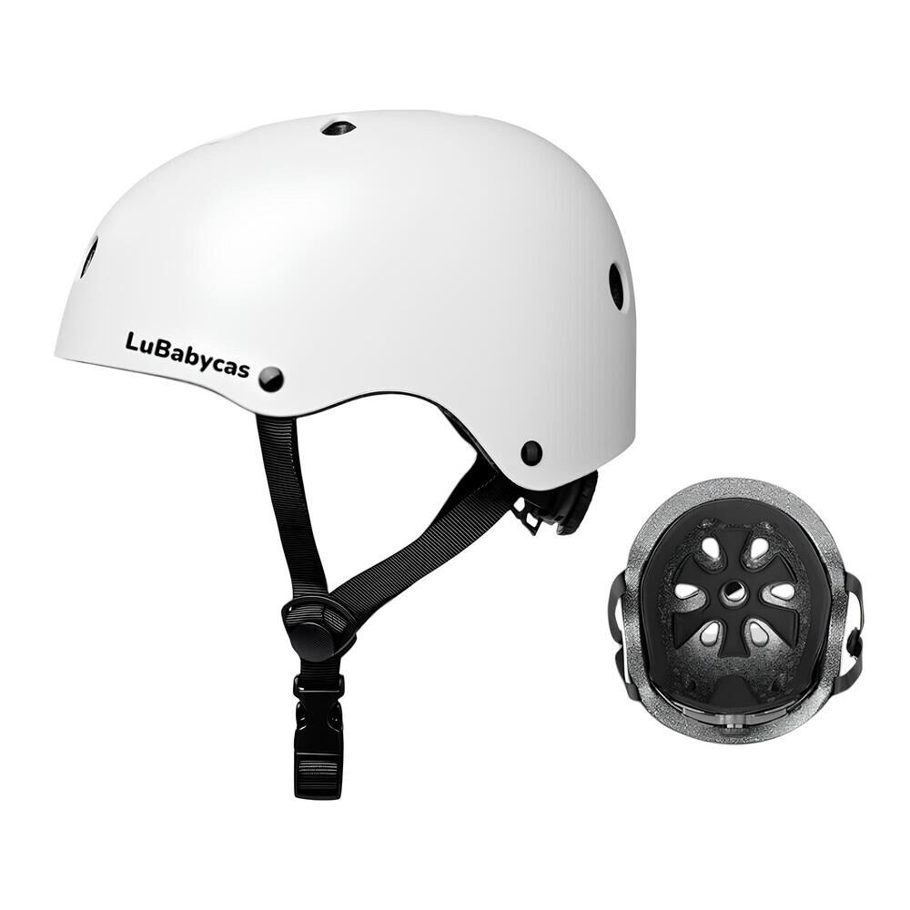 Casco Infantil Bicicleta Regulable Fantasy Blanco Lubabycas image number 8.0