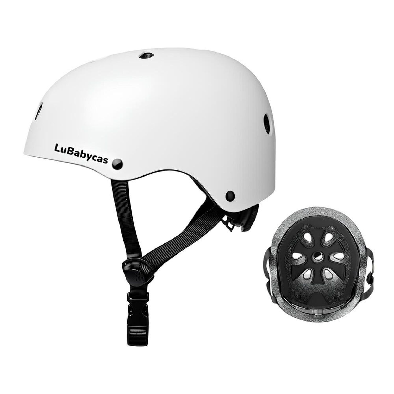 Casco Infantil Bicicleta Regulable Fantasy Blanco Lubabycas image number 8.0