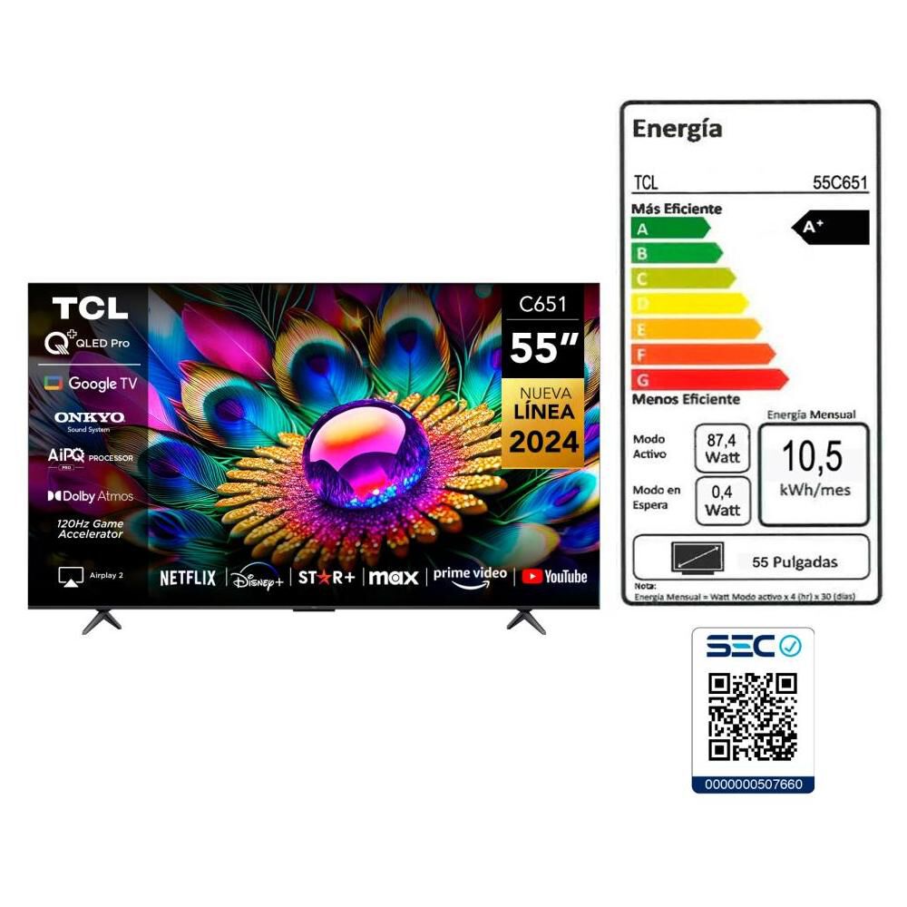 Qled 55" TCL C651 / Ultra HD 4K / Smart TV image number 11.0