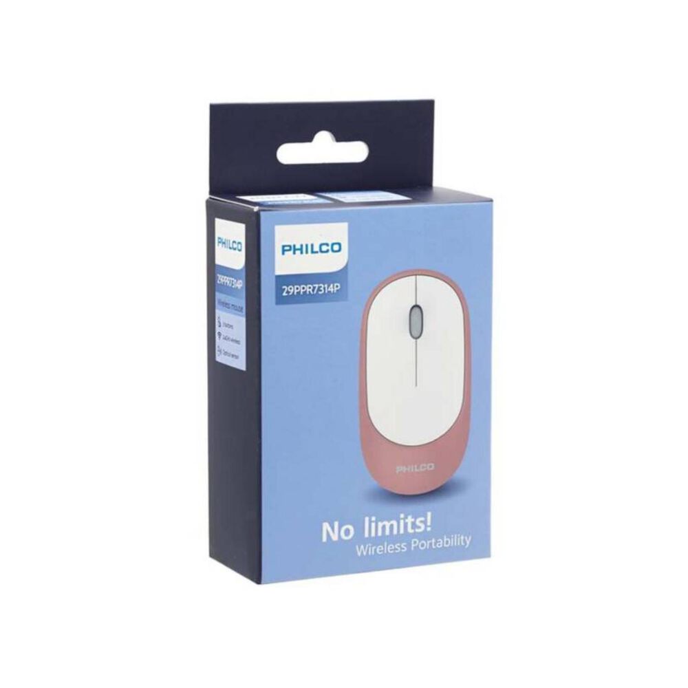 Mouse Inalambrico Usb Silencioso 3 Botones Rosado image number 3.0
