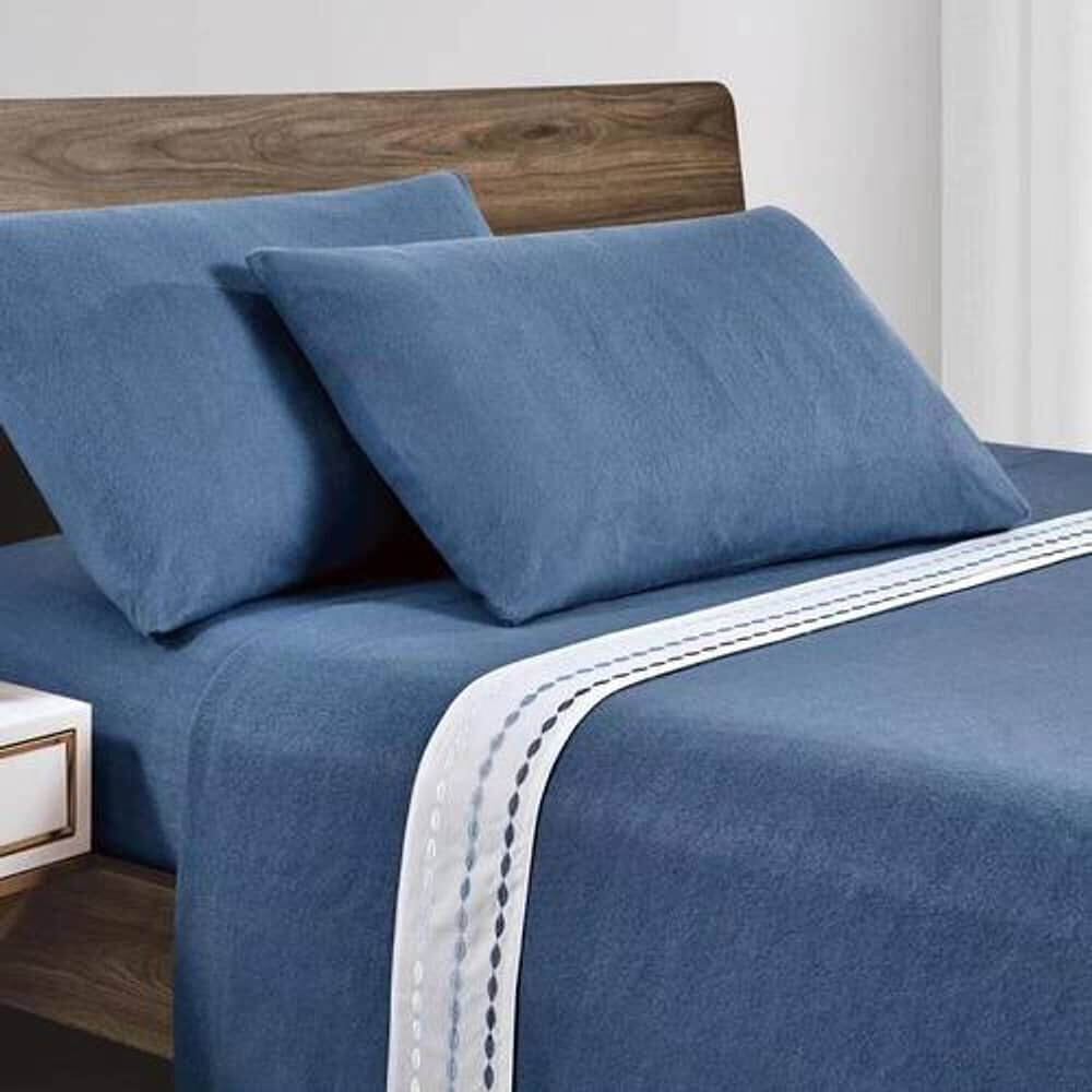 Sabana Andes Polar Bordada Circulo Azul 2 Plaza image number 0.0