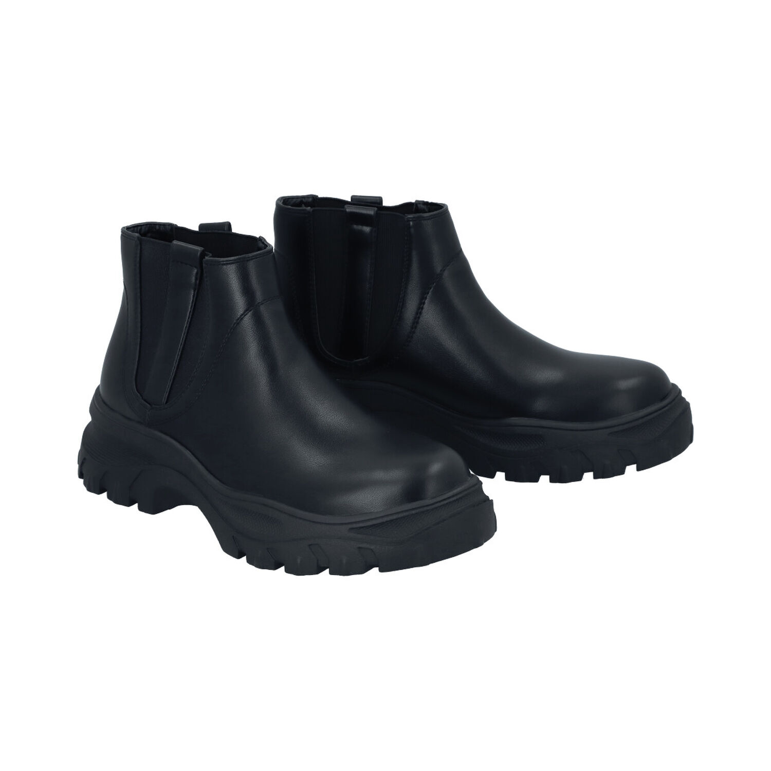 Botin Mujer Negro Plataforma Cota Police image number 4.0