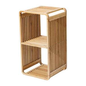 Estante Organizadores De Almacenamiento 2 Estantes Bamb&uacute;