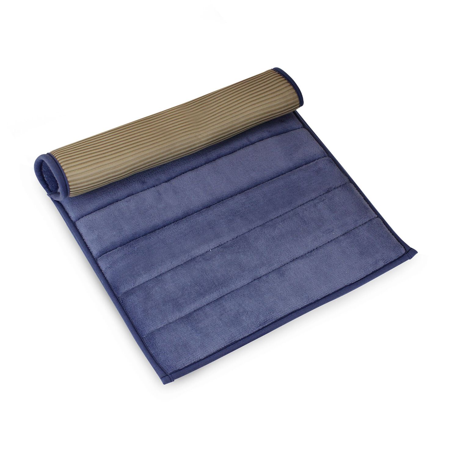Alfombra De Ba&ntilde;o Nautica Home 50x80cm Coralina Ultra Suave Azul image number 2.0