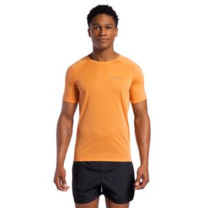 Polera Runner Manga Corta Naranja Hombre