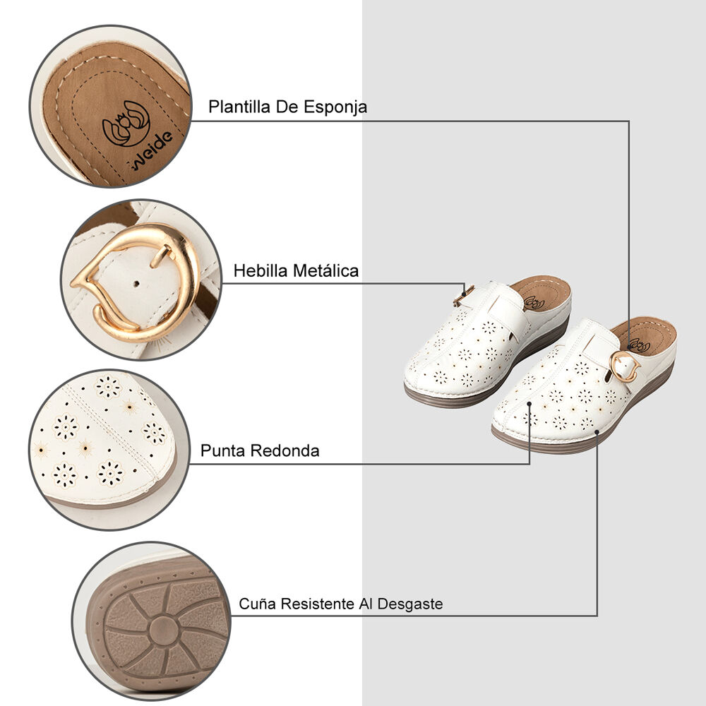 Sandalias Casual Mujer Plataforma Cuña Weide Js72 image number 5.0