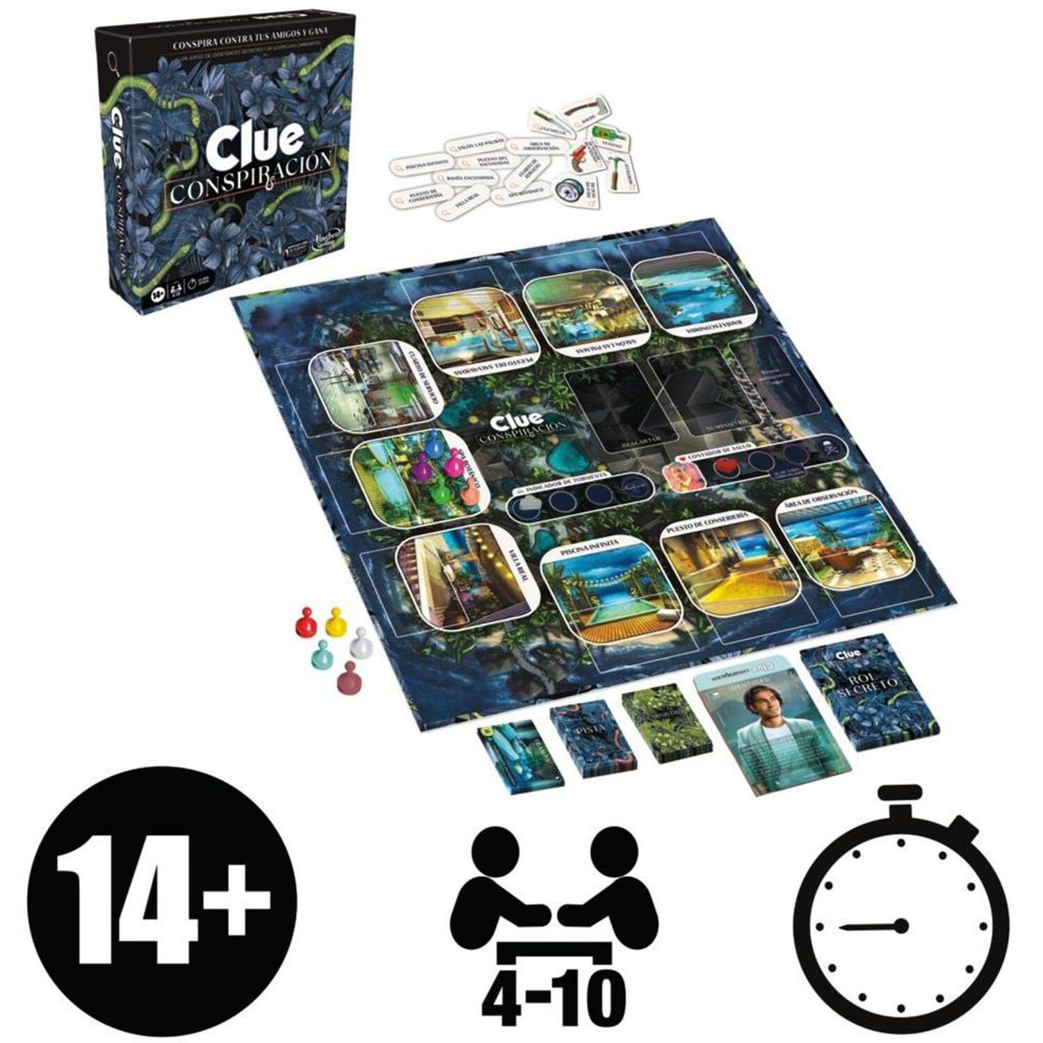 Juego De Mesa Clue Conspiraci&oacute;n Hasbro Gaming image number 10.0