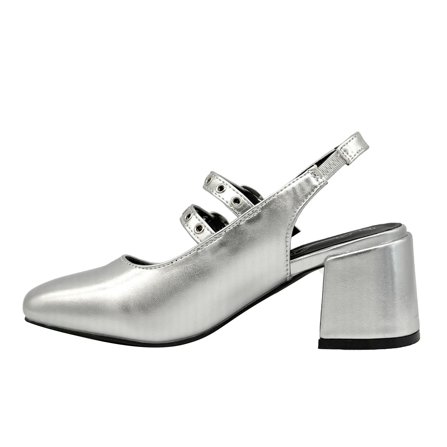 Zapato Para Mujer Con Correas Plateado Danicolle image number 4.0