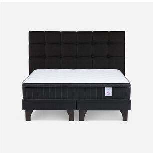 Cama Europea Rosen New Style 6 Plus + Respaldo Issey / King / Base Dividida + Respaldo