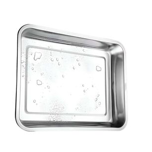 Bandeja Rectangular Profunda De Acero Para Horno 32x22 Cm