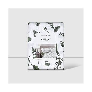 Cn - Juego De S&aacute;banas 200h 60% Algod&oacute;n Estampado Greenery 2.0