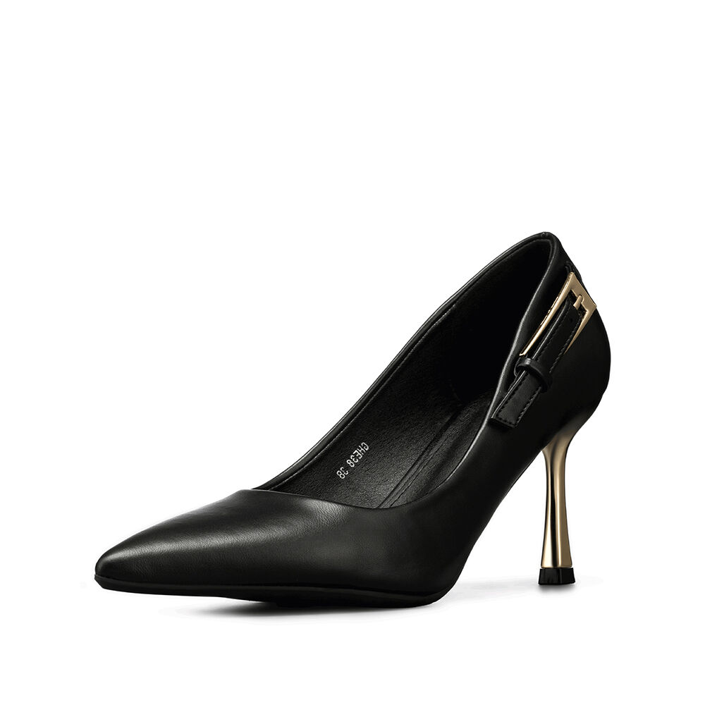 Zapato Taco Alto Formal Simil Charol Mujer Weide Ghe38 image number 5.0