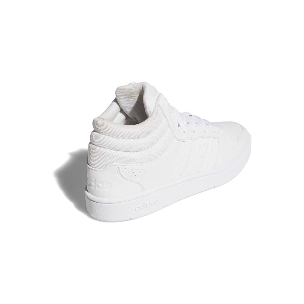 Zapatilla Basketball Unisex Adidas Hoops Mid Classic Blanco image number 3.0