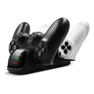 Estaci&oacute;n Dual De Carga Para Control Mando Dualshock Usb Negro