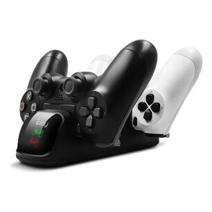 Estaci&oacute;n Dual De Carga Para Control Mando Dualshock Usb Negro