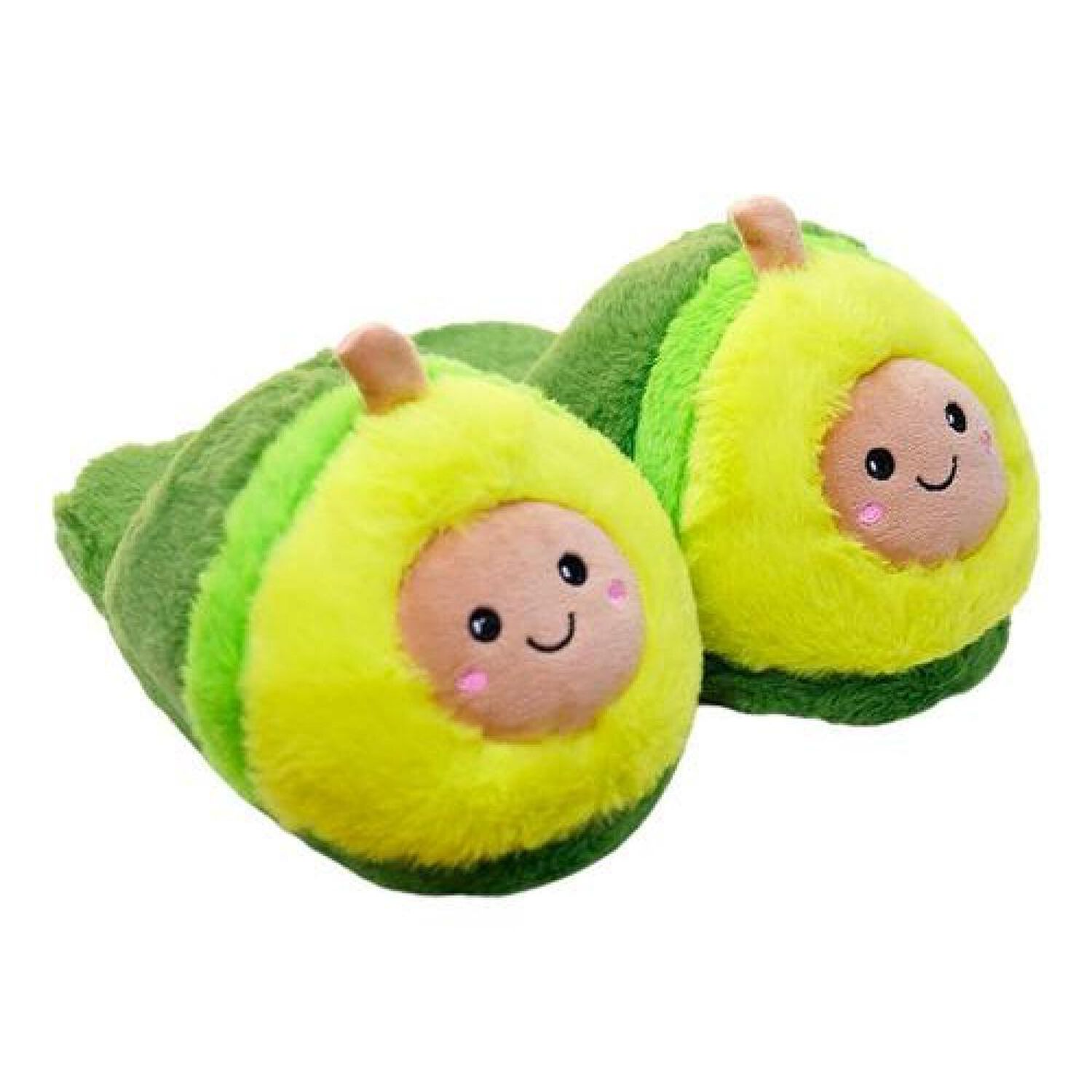Pantuflas 3d Palta Carita Kawaii Cute Aguacate Avocado image number 0.0