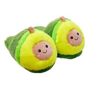 Pantuflas 3d Palta Carita Kawaii Cute Aguacate Avocado