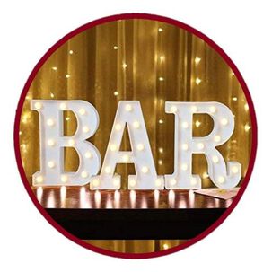Pack 3 Letras Led Bar 16 Cm