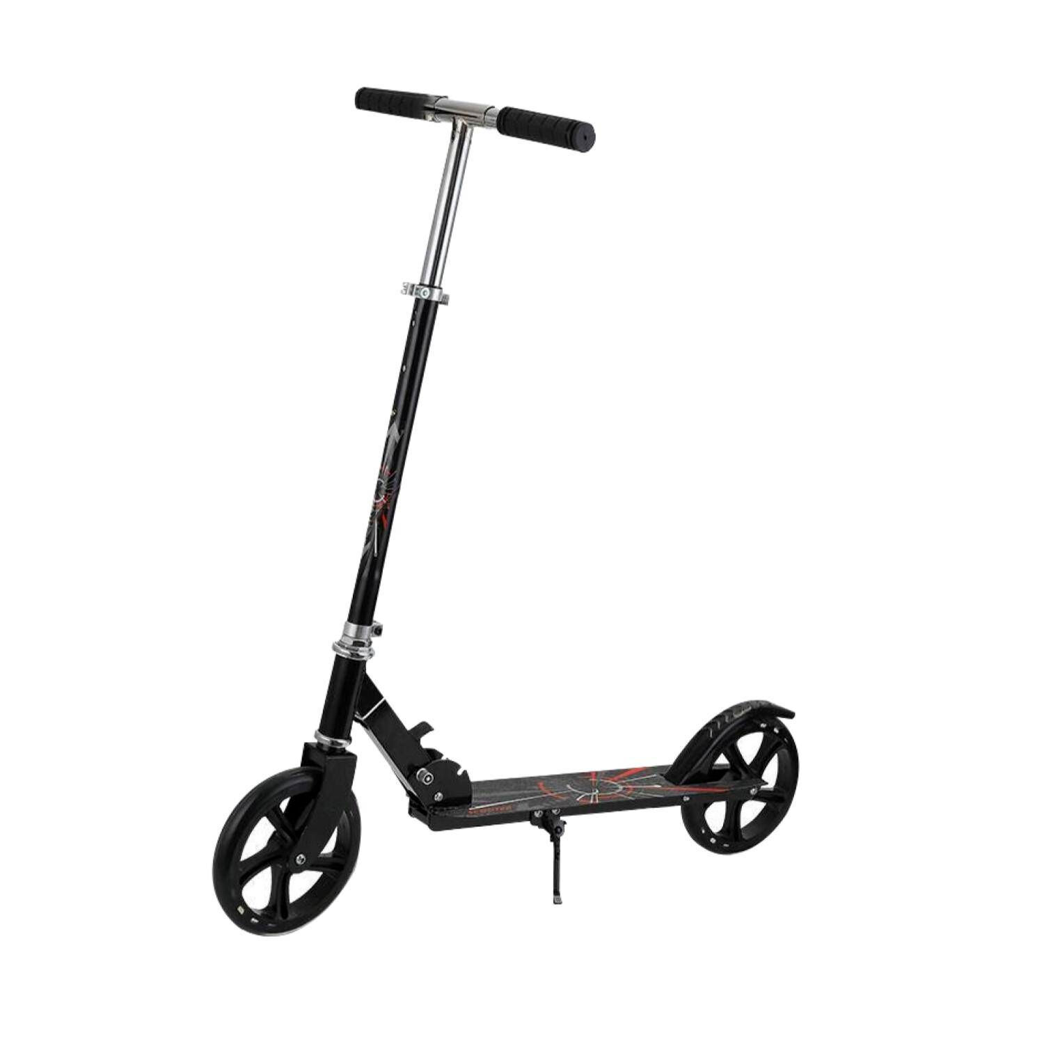 Scooter De 2 Ruedas Plegable Aluminio Color Negro - Ps image number 0.0