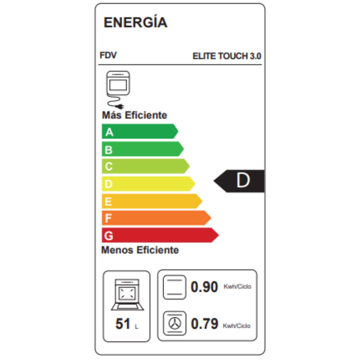 Horno Empotrado Elite Touch 3.0 60 Lts image number 5.0