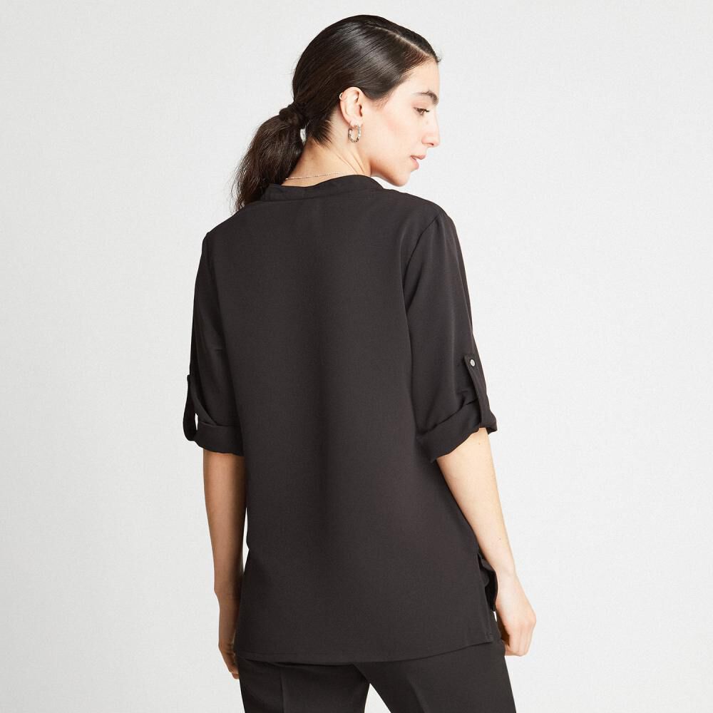 Blusa Manga 3/4 Cuello Mao Mujer Lorenzo Di Pontti image number 2.0