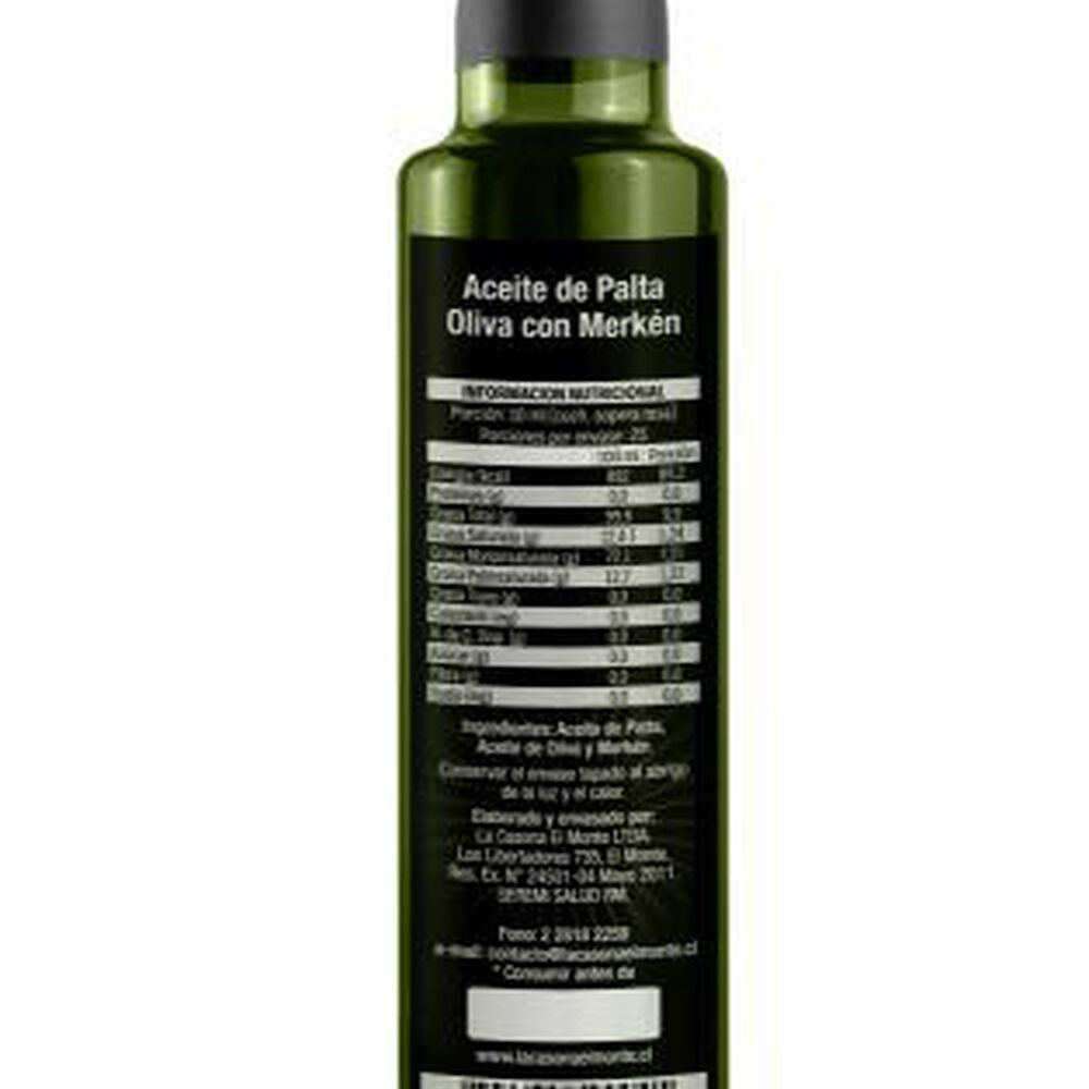 Aceite De Palta Oliva Merkén 250 Ml. image number 1.0