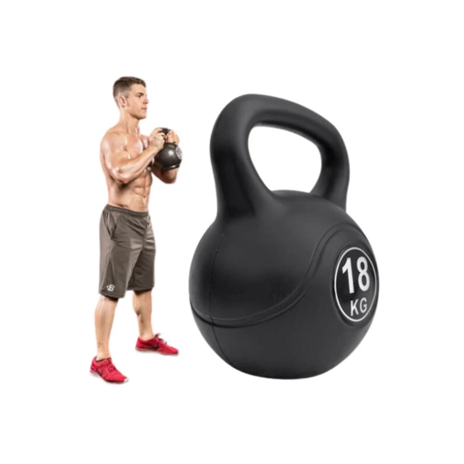 Pesa Rusa 18 Kg Kettlebell Mancuerna Entrenamiento Fitness image number 4.0