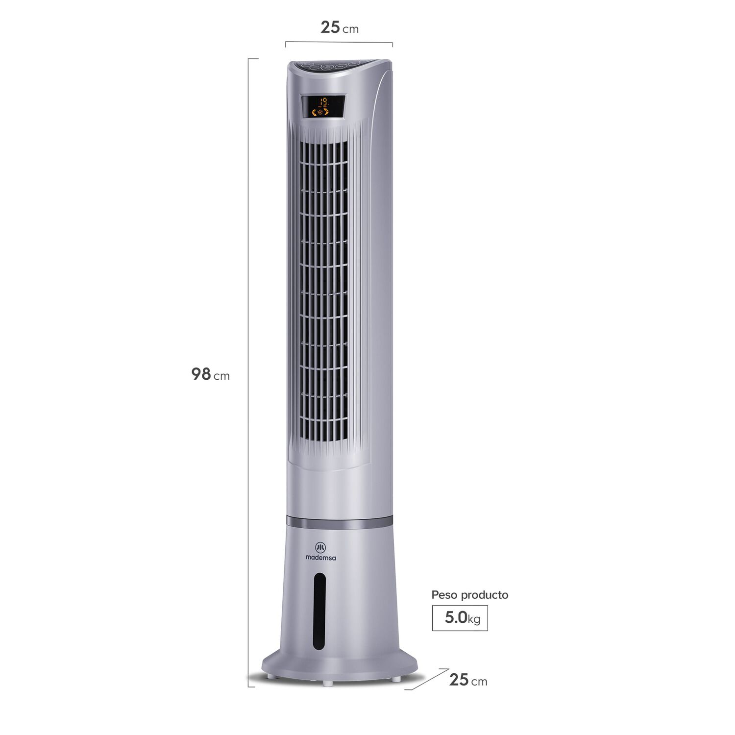 Enfriador De Aire De Torre Mademsa 45w Control Remoto Tfm10 image number 2.0
