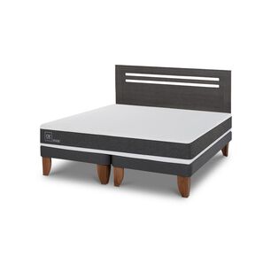 Cama Europea Cic Ortopedic / 2 Plazas / Base Dividida + Respaldo