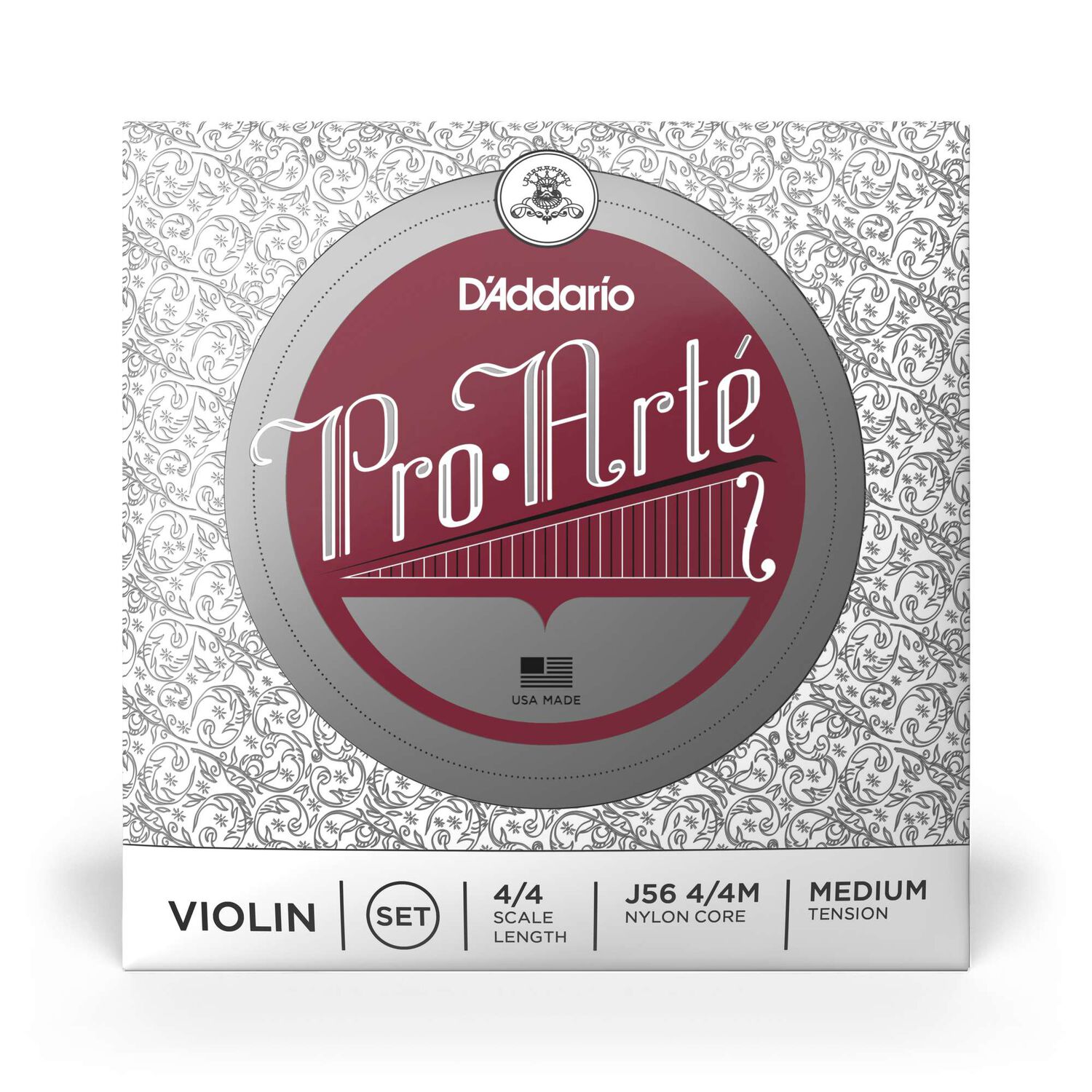 Set Cuerdas Viol&iacute;n Proarte 4/4 Med J56 4/4m Daddario image number 1.0