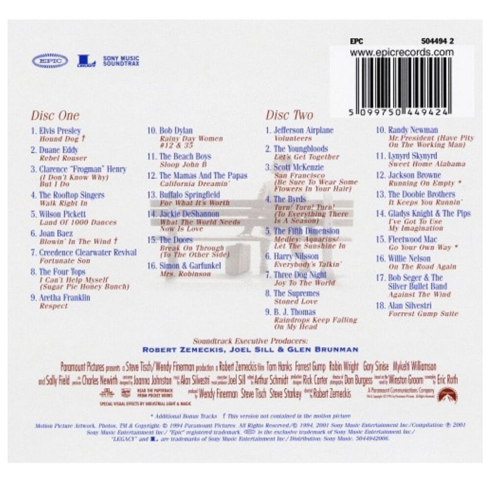 Forrest Gump - O.s.t. (2cd) | Cd image number 1.0