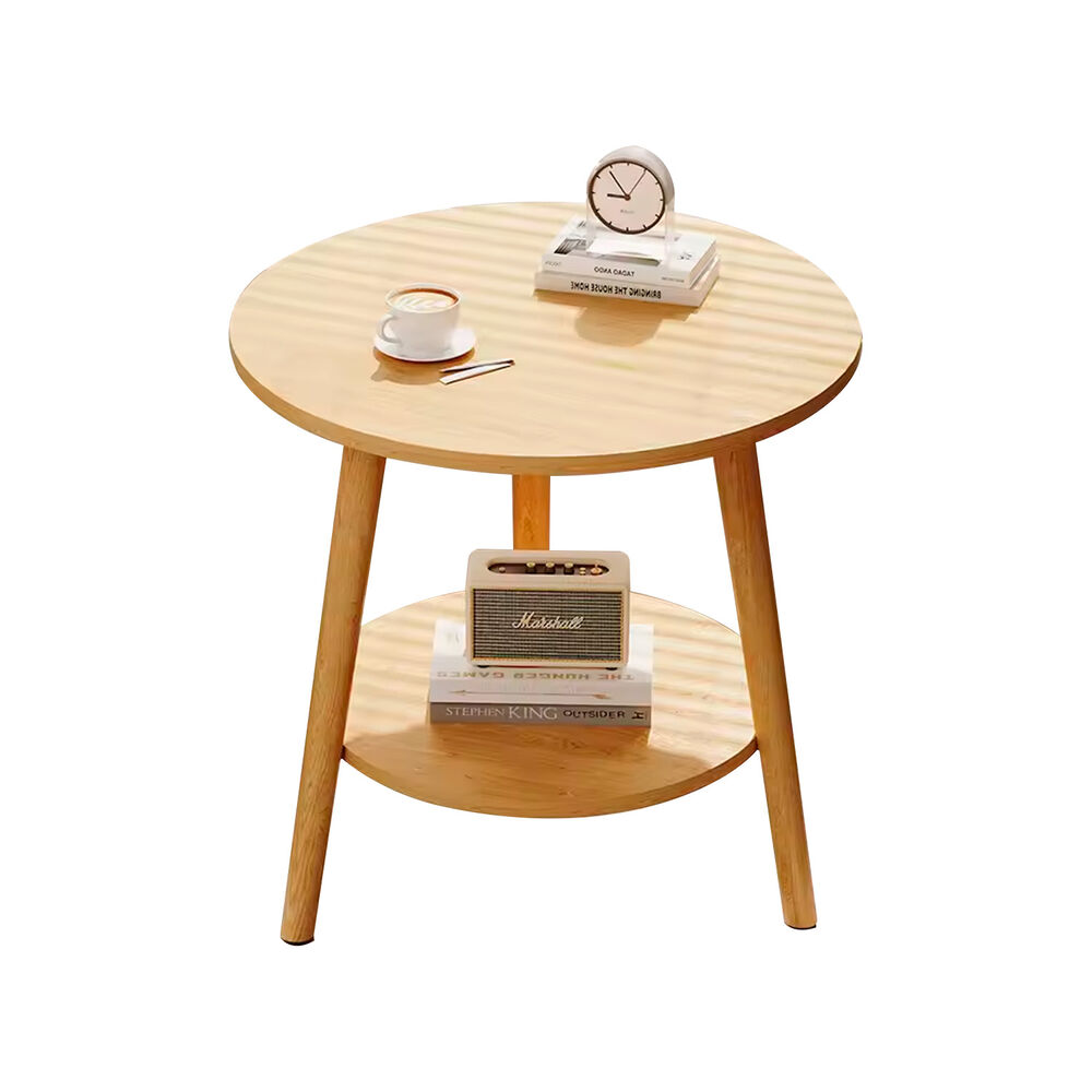 Mesa De Centro Blanca Con Doble Nivel Organizaci&oacute;n Y Estilo Para Tu Hogar image number 0.0