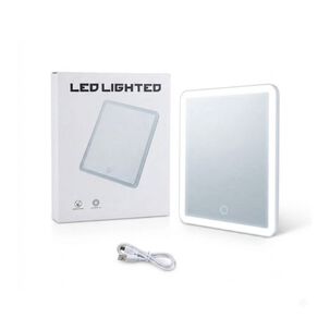 Espejo Maquillaje Luz Led Recargable Tactil Portatil Mesa