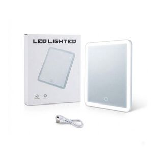 Espejo Maquillaje Luz Led Recargable Tactil Portatil Mesa
