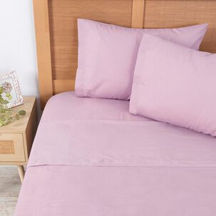 Sabana 144 Hilos Super King Rosa