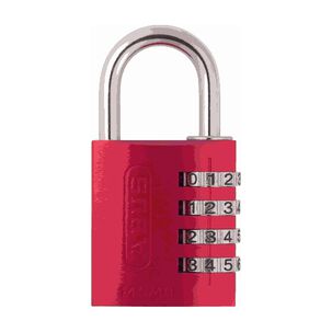 Candado Aluminio Con Clave - 145-40 Rojo