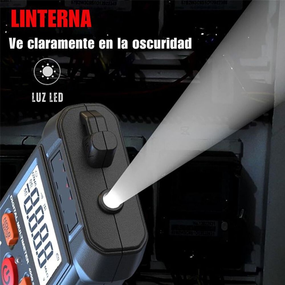 Tester Multímetro Digital Inteligente Amperaje Y Voltaje T1 image number 4.0