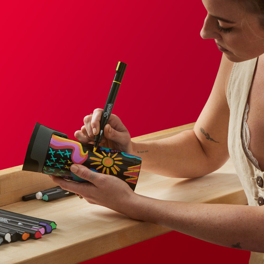 2 Marcadores Sharpie Acrilicos Punta Bala Colores Surtidos image number 6.0