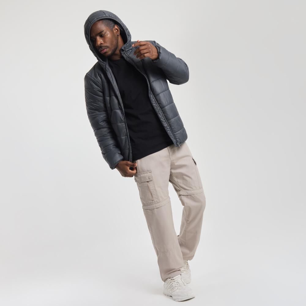 Parka Deportiva Lisa Slim Cuello Alto Con Capucha Hombre Wetland image number 1.0