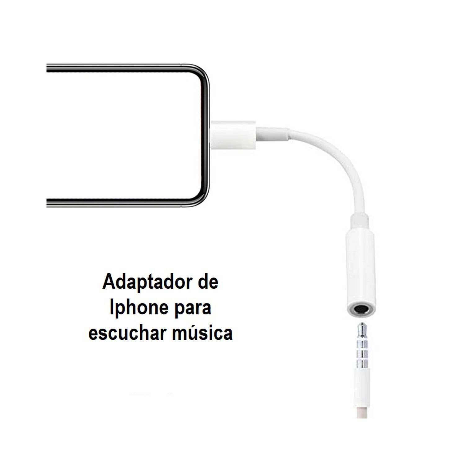 Adaptador De Audio Para Iphone A Jack 3.5mm Hd Bl-ad100al image number 3.0