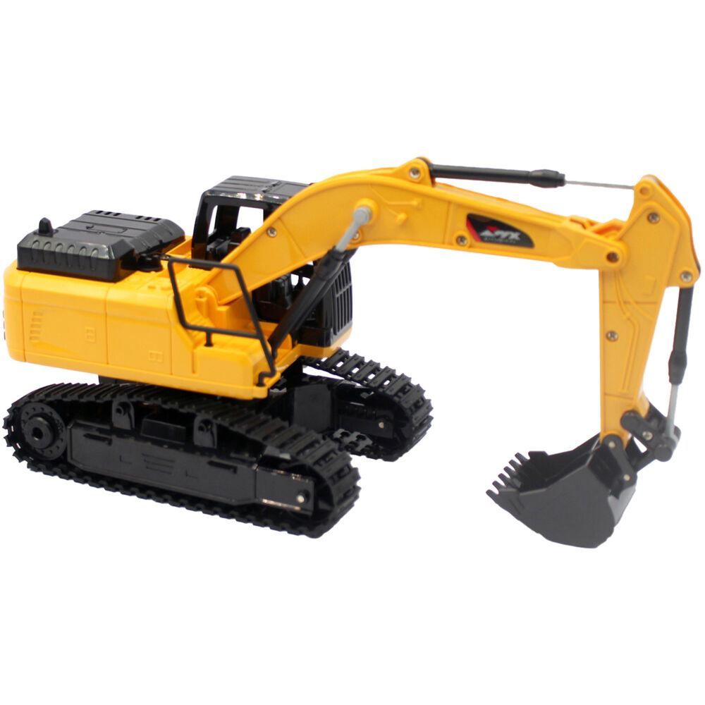 Maquina Excavadora Juguete Rc Con Luz Escala 1:24 - Ps image number 0.0