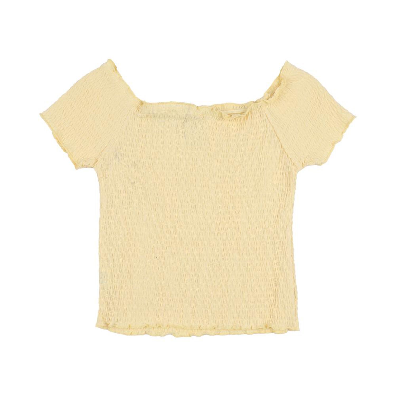 Polera Crop Panal Manga Corta Cuello Cuadrado Mujer Freedom image number 1.0