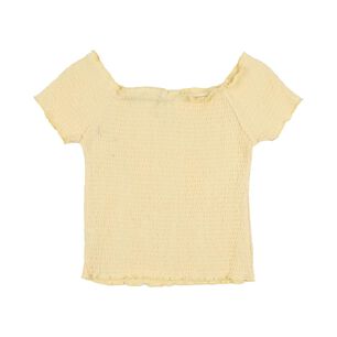 Polera Crop Panal Manga Corta Cuello Cuadrado Mujer Freedom