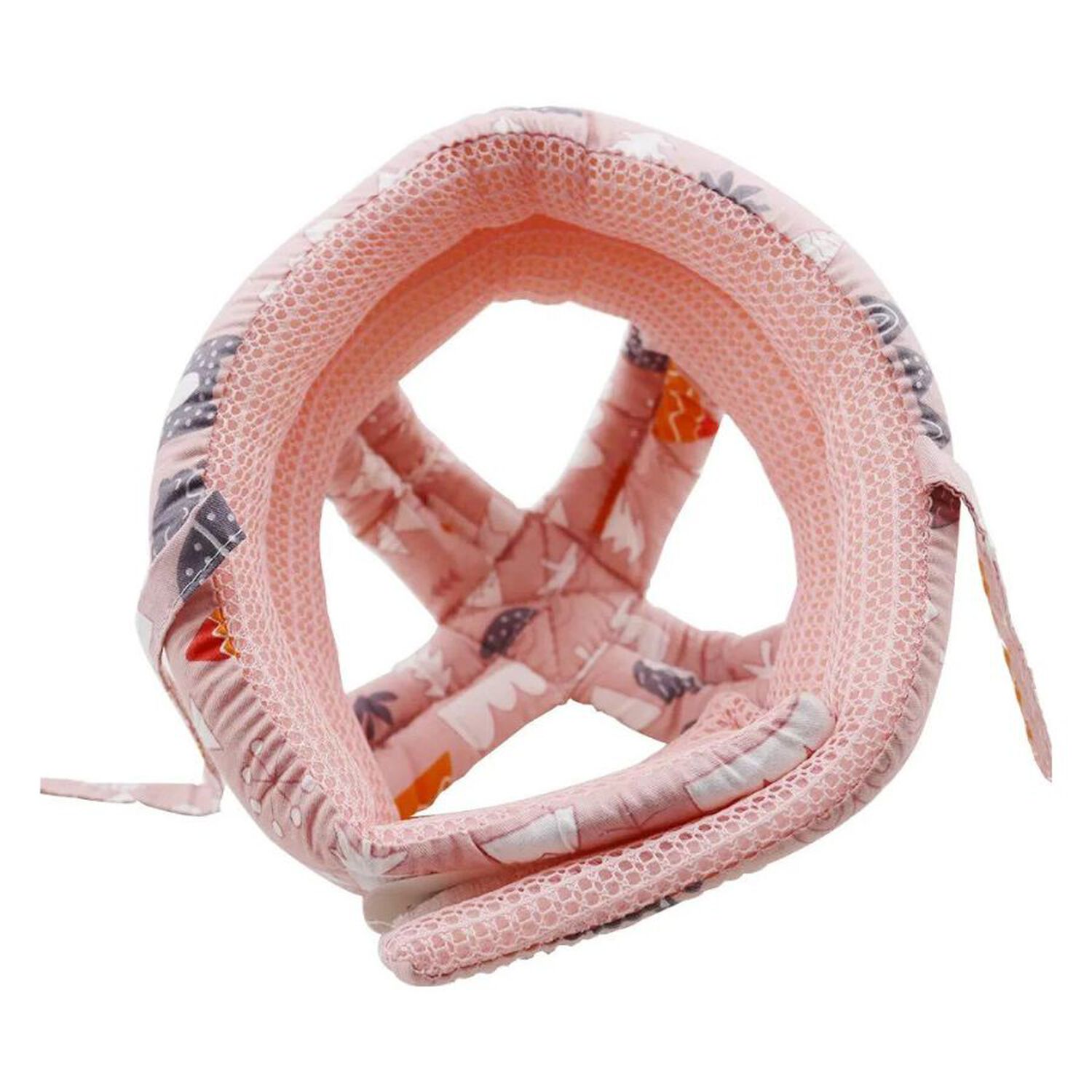 Casco Protector Bebe Antigolpes Gatear Seguridad Infantil Rosa image number 4.0