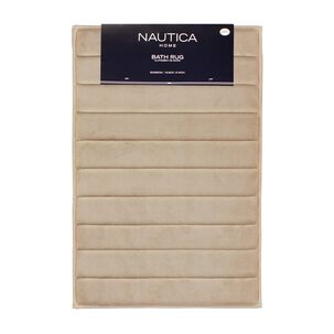 Alfombra De Ba&ntilde;o Nautica Home 50x80cm Coralina Ultra Suave Beige