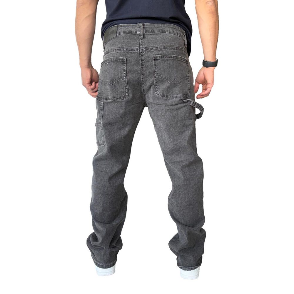 Jeans Cargo Elasticado Recto Gris image number 7.0