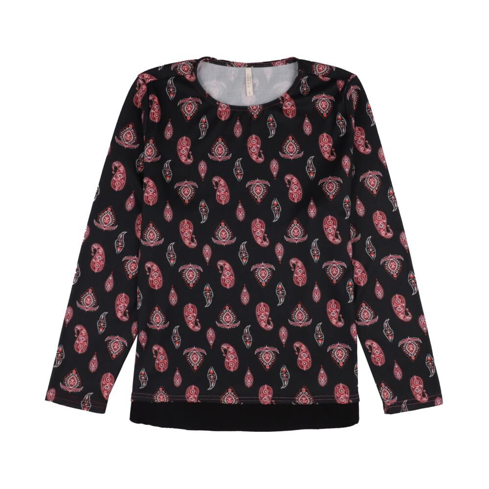 Sweater Full Print Manga Larga Cuello Redondo Mujer Geeps image number 0.0
