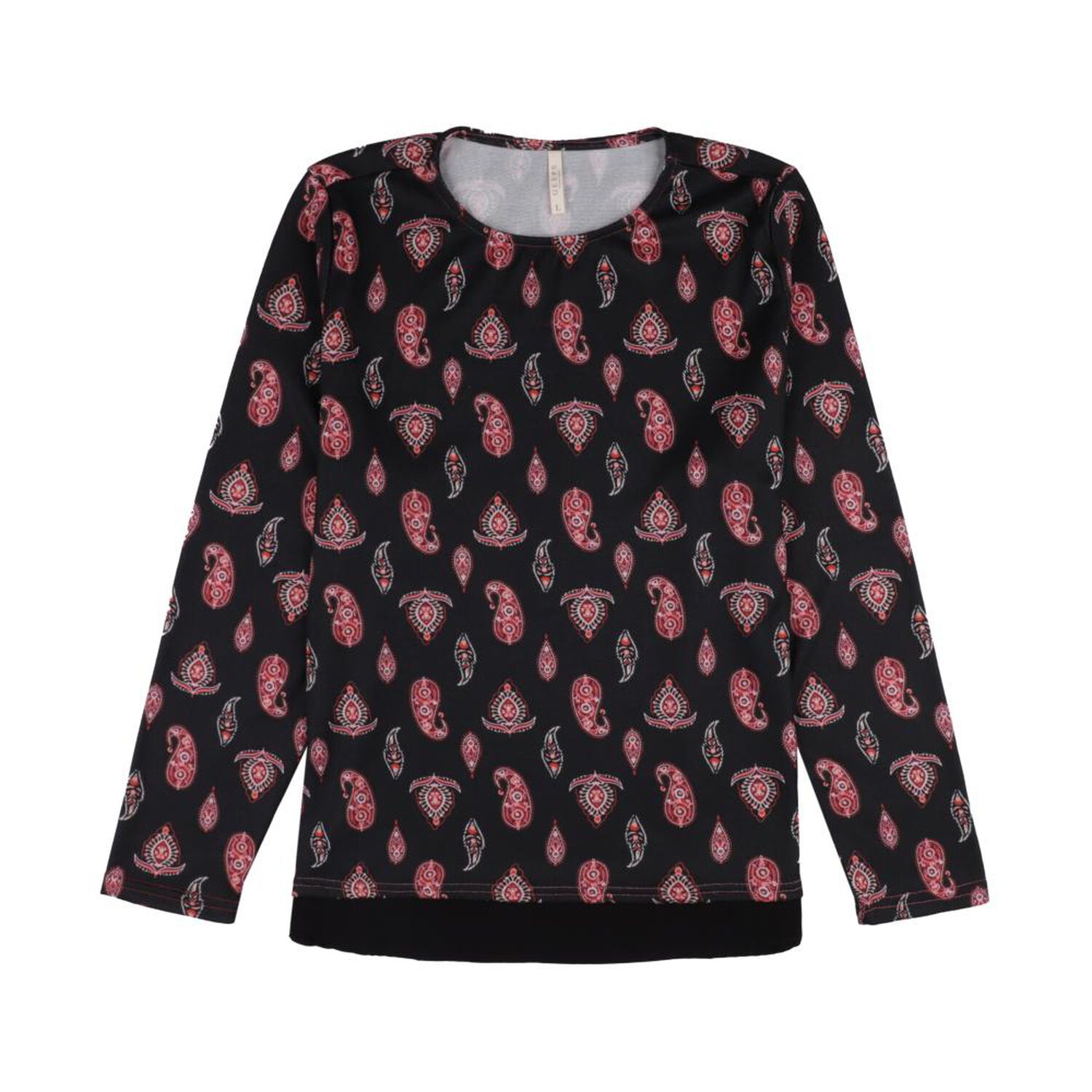 Sweater Full Print Manga Larga Cuello Redondo Mujer Geeps image number 0.0