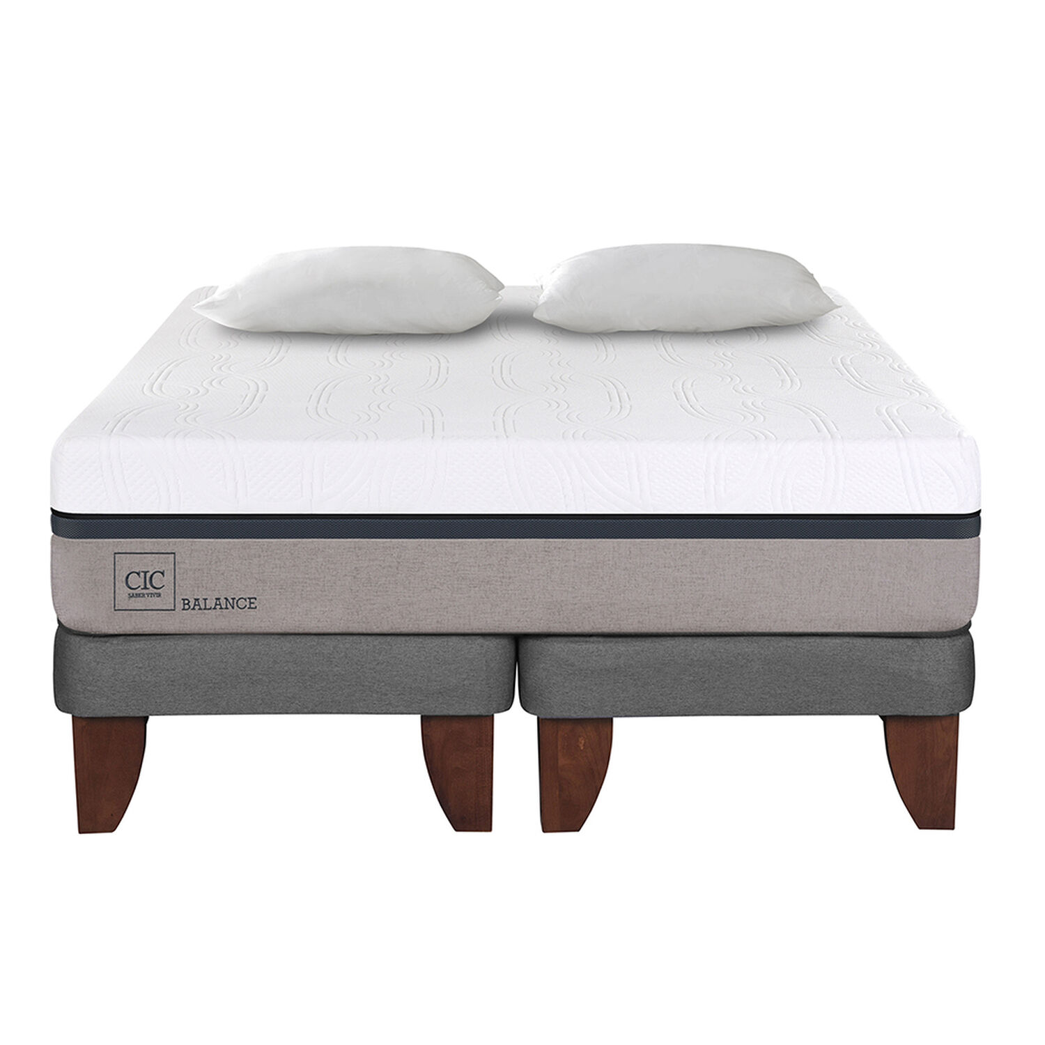 Cama Europea Cic Balance / King / Base Dividida + Almohada image number 1.0