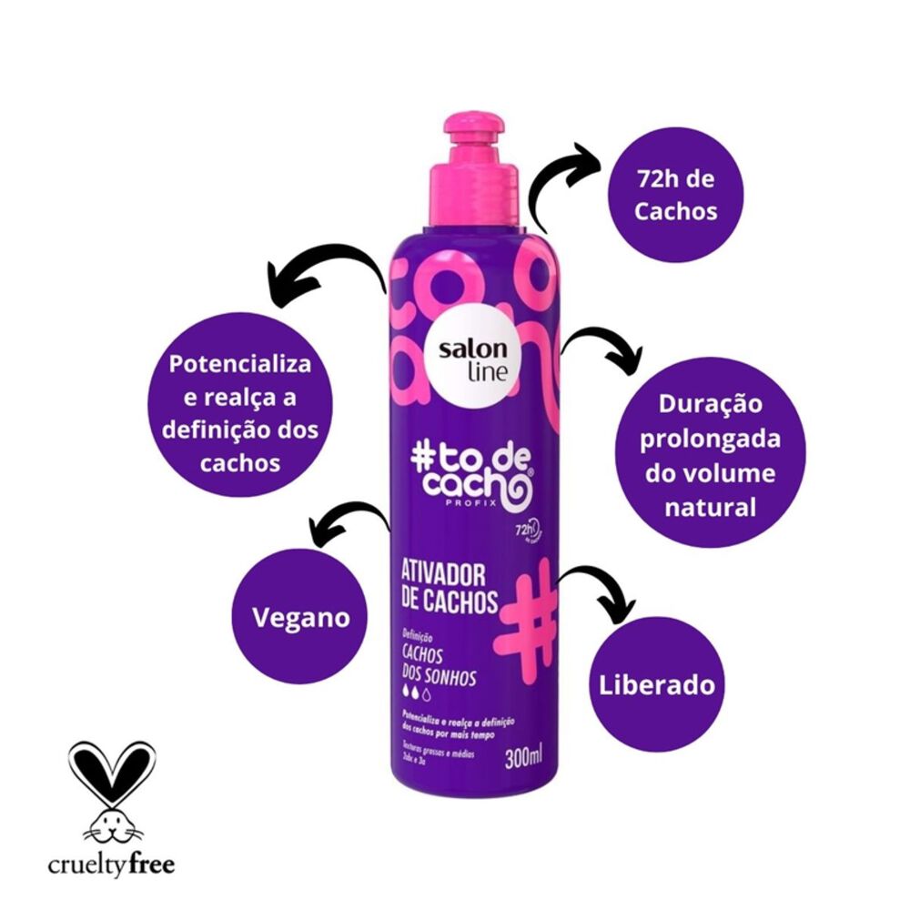 To De Cacho Activador Cachos Dos Sonhos 300 Ml image number 5.0